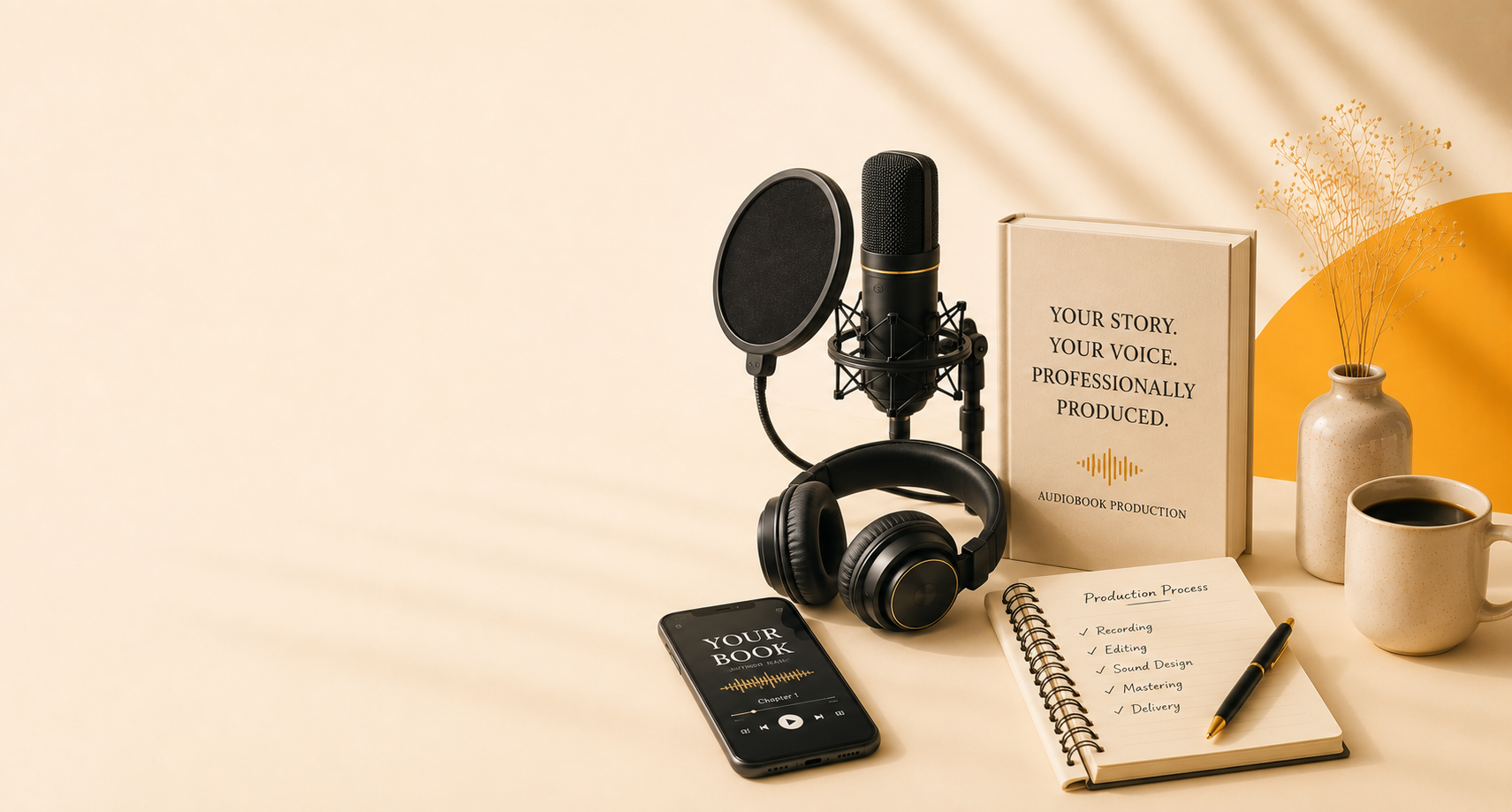 Audiobook recording and production