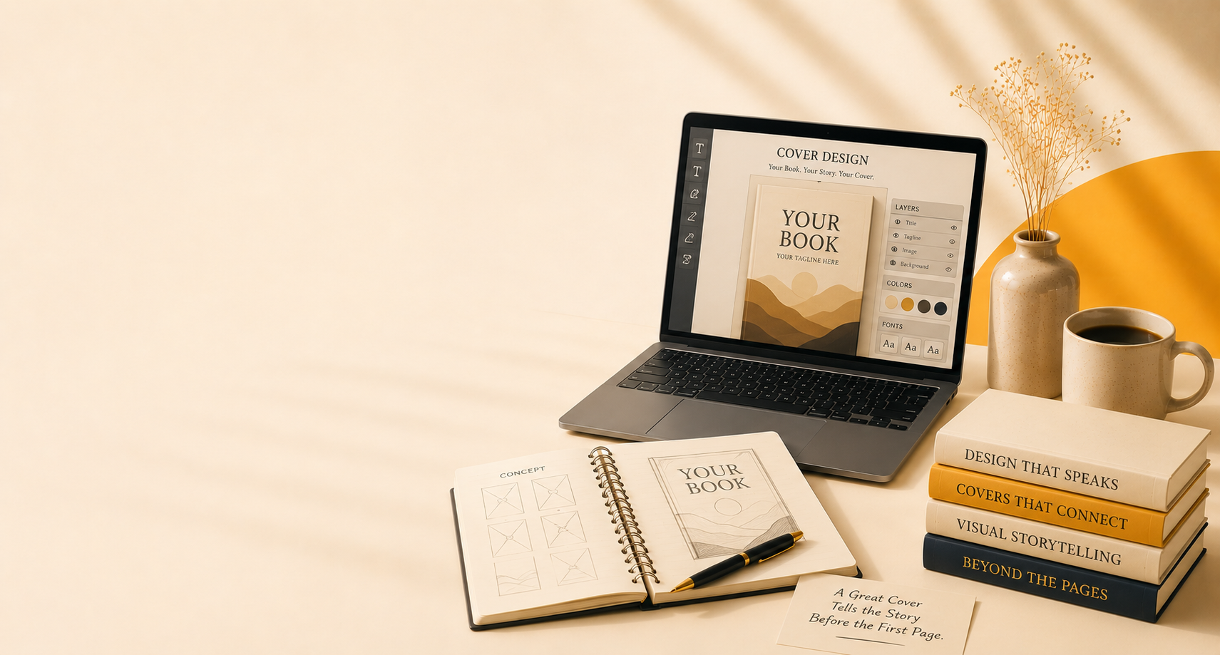 Book cover design mockups